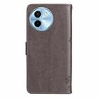 For vivo Y38 / Y200i / T3x Global Tree & Cat Embossed Pattern Flip Leather Phone Case(Grey) - 3