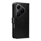 For Huawei Pura 80 Pro 5G Tree & Cat Embossed Pattern Flip Leather Phone Case(Black) - 3