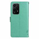 For Honor 200 Lite Global Tree & Cat Embossed Pattern Flip Leather Phone Case(Green) - 3