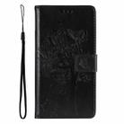 For Honor X9C 5G Global Tree & Cat Embossed Pattern Flip Leather Phone Case(Black) - 2