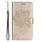 For Honor X9C 5G Global Tree & Cat Embossed Pattern Flip Leather Phone Case(Gold) - 2