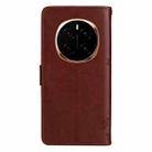 For Honor Magic7 Tree & Cat Embossed Pattern Flip Leather Phone Case(Coffee) - 3