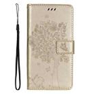 For Honor Magic7 Tree & Cat Embossed Pattern Flip Leather Phone Case(Gold) - 2