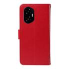For Honor 300 Tree & Cat Embossed Pattern Flip Leather Phone Case(Red) - 3