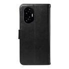 For Honor 300 Tree & Cat Embossed Pattern Flip Leather Phone Case(Black) - 3