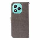 For Honor 400 Lite Tree & Cat Embossed Pattern Flip Leather Phone Case(Grey) - 3