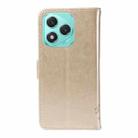 For Honor 400 Lite Tree & Cat Embossed Pattern Flip Leather Phone Case(Gold) - 3