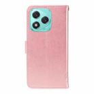 For Honor 400 Lite Tree & Cat Embossed Pattern Flip Leather Phone Case(Rose Gold) - 3