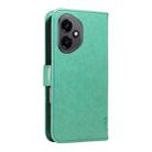 For Honor 400 Global 156.5mm Tree & Cat Embossed Pattern Flip Leather Phone Case(Green) - 3