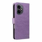 For Honor 400 Global 156.5mm Tree & Cat Embossed Pattern Flip Leather Phone Case(Light Purple) - 3