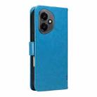 For Honor 400 Global 156.5mm Tree & Cat Embossed Pattern Flip Leather Phone Case(Blue) - 3