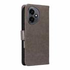 For Honor 400 Global 156.5mm Tree & Cat Embossed Pattern Flip Leather Phone Case(Grey) - 3