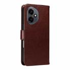 For Honor 400 Global 156.5mm Tree & Cat Embossed Pattern Flip Leather Phone Case(Coffee) - 3