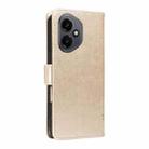 For Honor 400 Global 156.5mm Tree & Cat Embossed Pattern Flip Leather Phone Case(Gold) - 3