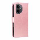 For Honor 400 Global 156.5mm Tree & Cat Embossed Pattern Flip Leather Phone Case(Rose Gold) - 3