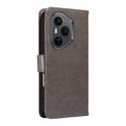 For Honor 400 Pro Global 160.8mm Tree & Cat Embossed Pattern Flip Leather Phone Case(Grey) - 3