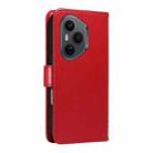 For Honor 400 Pro Global 160.8mm Tree & Cat Embossed Pattern Flip Leather Phone Case(Red) - 3