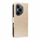 For Honor 400 Pro Global 160.8mm Tree & Cat Embossed Pattern Flip Leather Phone Case(Gold) - 3