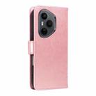 For Honor 400 Pro Global 160.8mm Tree & Cat Embossed Pattern Flip Leather Phone Case(Rose Gold) - 3