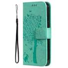 For For Honor X6c / X6b / X6a / X5b Tree & Cat Embossed Pattern Flip Leather Phone Case(Green) - 2