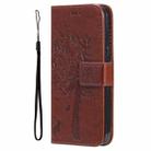 For For Honor X6c / X6b / X6a / X5b Tree & Cat Embossed Pattern Flip Leather Phone Case(Coffee) - 2