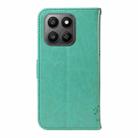 For Honor 400 Smart 5G Tree & Cat Embossed Pattern Flip Leather Phone Case(Green) - 3