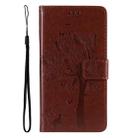 For Xiaomi 14T Pro Tree & Cat Embossed Pattern Flip Leather Phone Case(Coffee) - 2