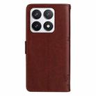 For Xiaomi 14T Pro Tree & Cat Embossed Pattern Flip Leather Phone Case(Coffee) - 3