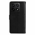 For Xiaomi 14T Tree & Cat Embossed Pattern Flip Leather Phone Case(Black) - 3