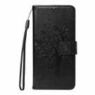 For Xiaomi 15 Ultra 5G Global Tree & Cat Embossed Pattern Flip Leather Phone Case(Black) - 2