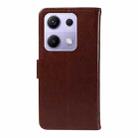 For Xiaomi Poco M6 Pro 4G Global Tree & Cat Embossed Pattern Flip Leather Phone Case(Coffee) - 3