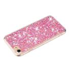 For iPhone 8 / 7 Transparent Frame Glitter Powder TPU Phone Case(Pink) - 3