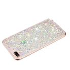 For iPhone 8 Plus / 7 Plus Transparent Frame Glitter Powder TPU Phone Case(White) - 3