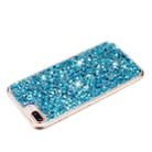 For iPhone 8 Plus / 7 Plus Transparent Frame Glitter Powder TPU Phone Case(Blue) - 3