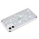 For iPhone 11 Transparent Frame Glitter Powder TPU Phone Case(White) - 3