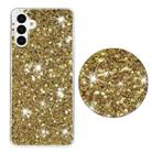 For Samsung Galaxy S23+ 5G Transparent Frame Glitter Powder TPU Phone Case(Gold) - 2