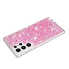 For Samsung Galaxy S23 Ultra 5G Transparent Frame Glitter Powder TPU Phone Case(Pink) - 3