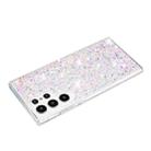 For Samsung Galaxy S23 Ultra 5G Transparent Frame Glitter Powder TPU Phone Case(White) - 3