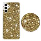 For Samsung Galaxy S24 5G Transparent Frame Glitter Powder TPU Phone Case(Gold) - 2