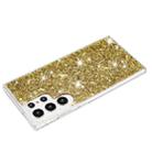 For Samsung Galaxy S24 Ultra 5G Transparent Frame Glitter Powder TPU Phone Case(Gold) - 3