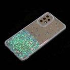 For Samsung Galaxy A23 4G / A23 5G  Transparent Frame Noctilucent Glitter Powder TPU Phone Case(Green) - 3