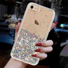For iPhone 8 / 7 Transparent Frame Noctilucent Glitter Powder TPU Phone Case(White) - 3