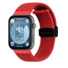 For Huawei Watch Fit3 Magnetic Folding Buckle Braided Watch Band(Red) - 1