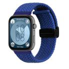 For Huawei Watch Fit3 Magnetic Folding Buckle Braided Watch Band(Blue) - 1