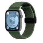 For Huawei Watch Fit3 Magnetic Folding Buckle Braided Watch Band(Green) - 1