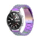 For Galaxy Watch 3 45mm 3-Beads Stainless Steel  Watch Band with Screwdriver & Ears, Size: 22mm(Colorful) - 1