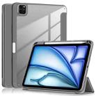 For iPad Air 11 2024 / Pro 11 2022 Acrylic 3-Fold Smart Leather Tablet Case(Grey) - 1