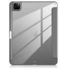 For iPad Air 11 2024 / Pro 11 2022 Acrylic 3-Fold Smart Leather Tablet Case(Grey) - 3