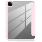 For iPad Air 11 2024 / Pro 11 2022 Acrylic 3-Fold Smart Leather Tablet Case(Pink) - 3