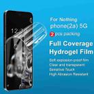 For Nothing phone 2a 5G / 2a Plus 2pcs/Set imak Curved Full Screen Hydrogel Film Protector - 2